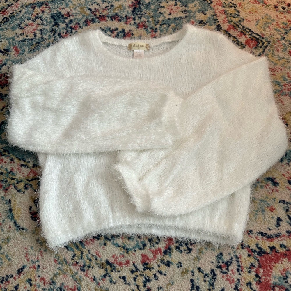 Altar’d State furry white sweater